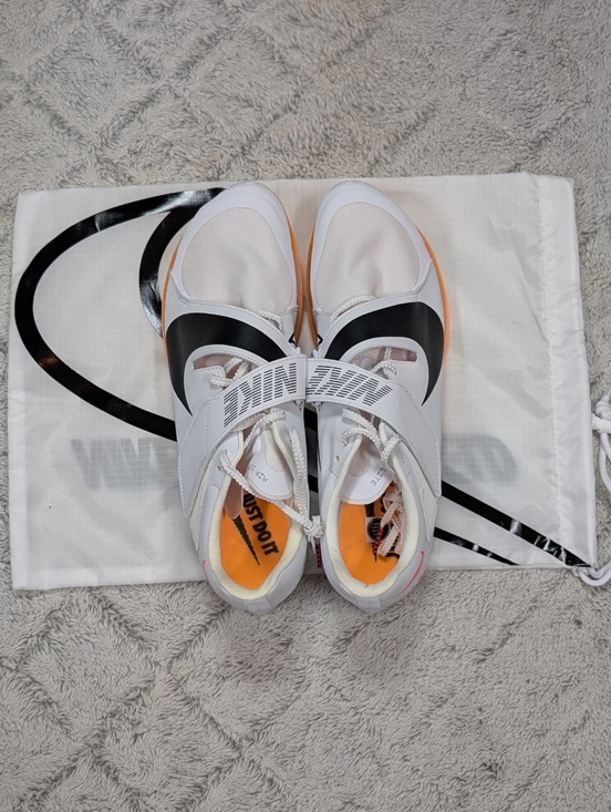 Nike Air Zoom Long Jump Elite Track Spikes White Orange Pink Mens 12 CT0079-101 main image 5